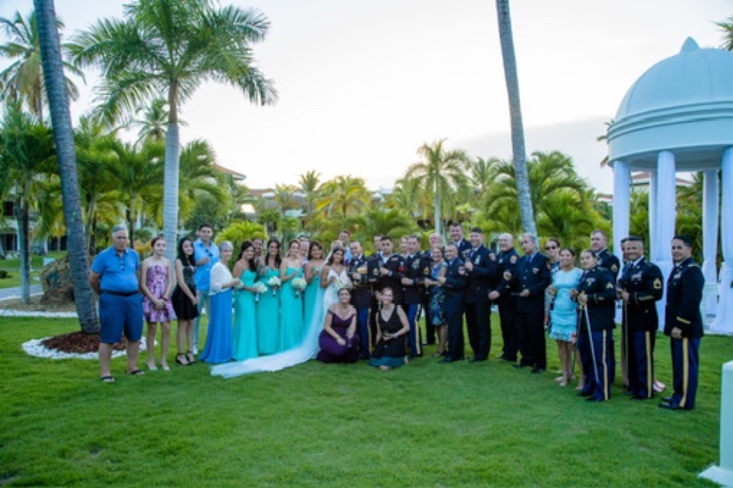 The wedding party.